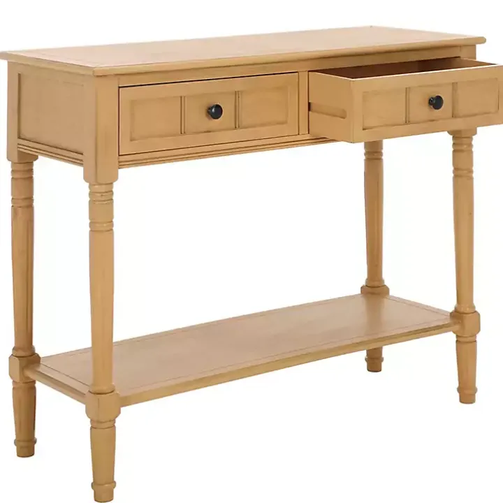 Natural 2- Drawer Samantha Console Table