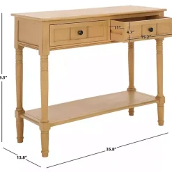 Natural 2- Drawer Samantha Console Table
