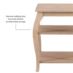 Natural Prismatic Wood Accent Table