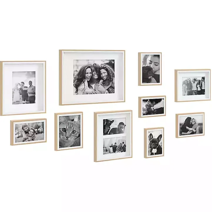 Natural and White 10-pc. Gallery Wall Frame Set