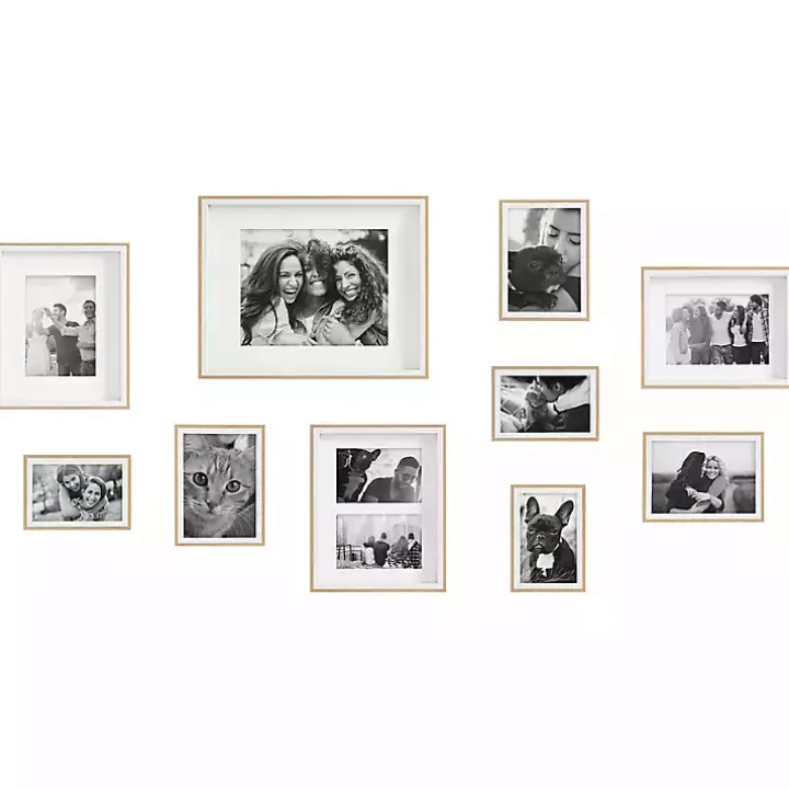 Natural and White 10-pc. Gallery Wall Frame Set
