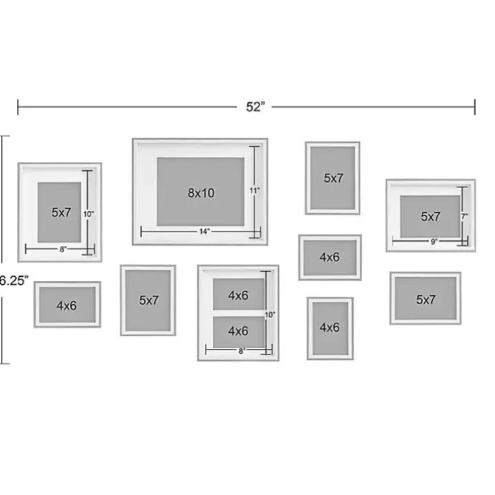 Natural and White 10-pc. Gallery Wall Frame Set