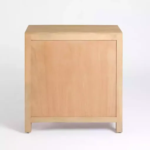 Natural Arch Cane and Wood Cabinet