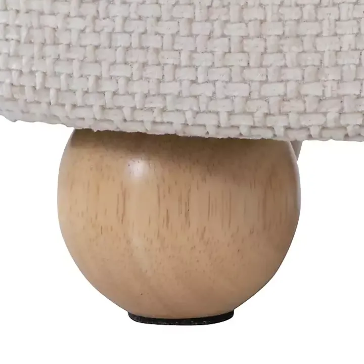 Natural Bacci Nesting Ottomans, Set of 2