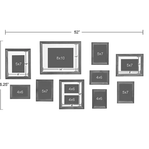 Natural Brown 10-pc. Gallery Wall Frame Set