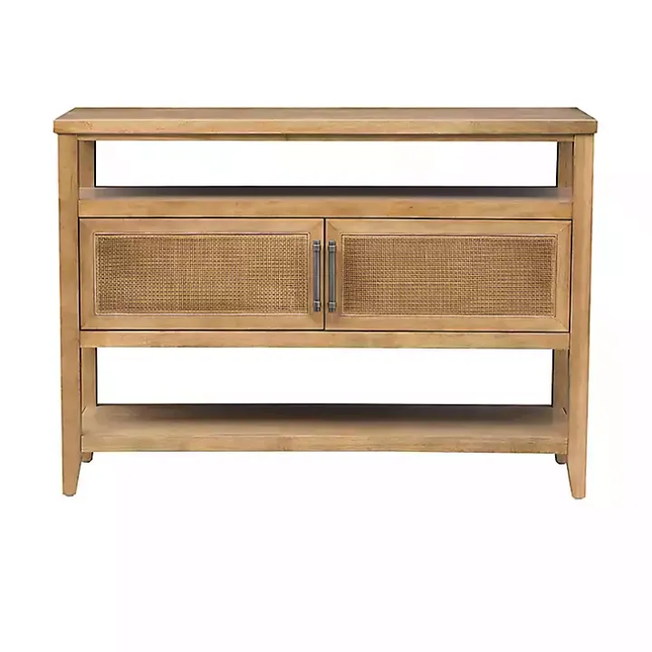 Natural Cane Martha Sterwart Console Table