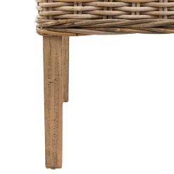 Natural Coastal Rattan 2-pc. Dining Chair Set