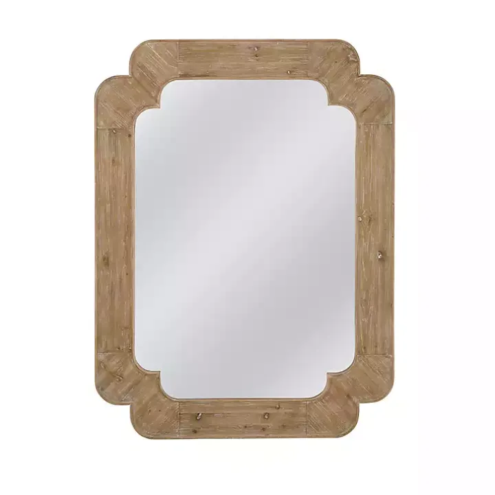 Natural Honey Wood Phillip Wall Mirror