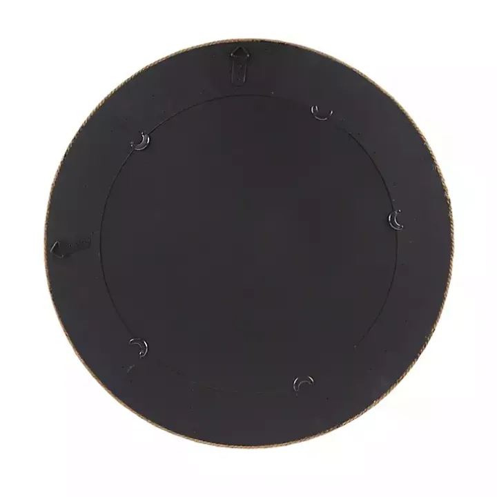Natural Jute Round Wall Mirror