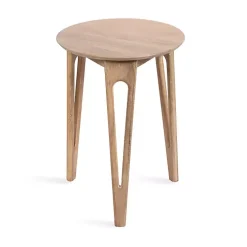 Natural Mango Wood Round Kershaw Accent Table