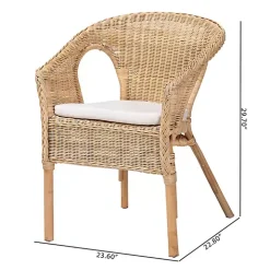 Natural Rattan Abbey Dining Chair