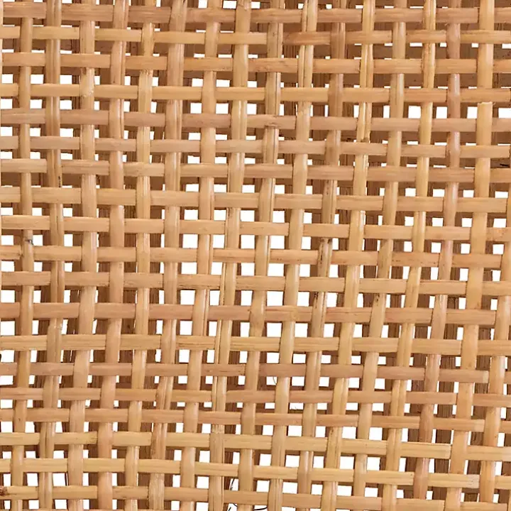 Natural Rattan and Wood Counter Stool