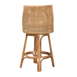 Natural Rattan Bella Swivel Bar Stool