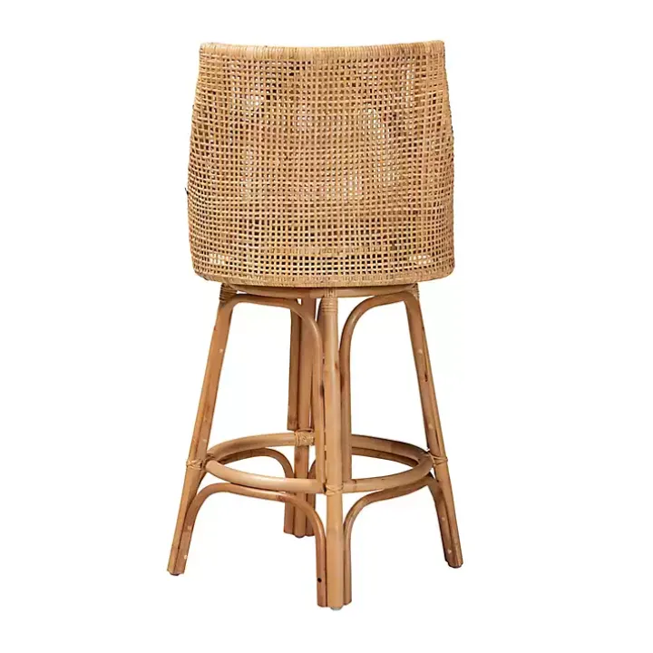 Natural Rattan Bella Swivel Bar Stool