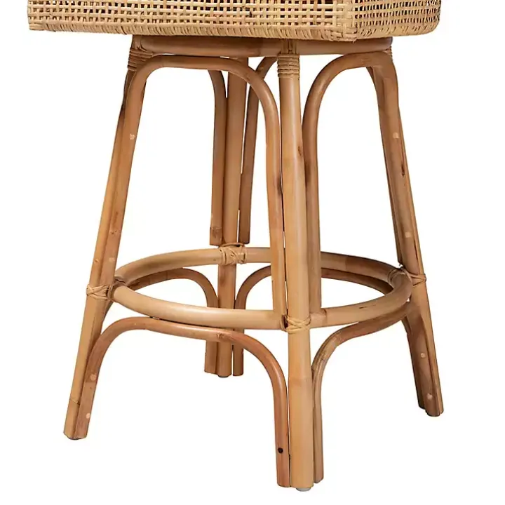 Natural Rattan Bella Swivel Bar Stool