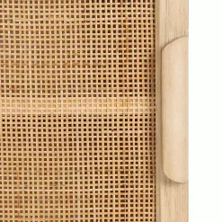 Natural Rattan Wall Cabinet with Shelf
