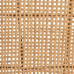 Natural Rattan Woven Back Dining Chairs, Set of 2