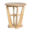 Natural Wood Angular Rory Accent Table