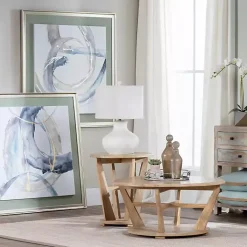 Natural Wood Angular Rory Accent Table