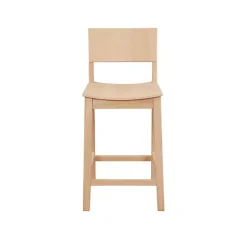 Natural Wood Devin Counter Stools, Set of 2