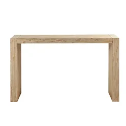 Natural Wood Frame Console Table