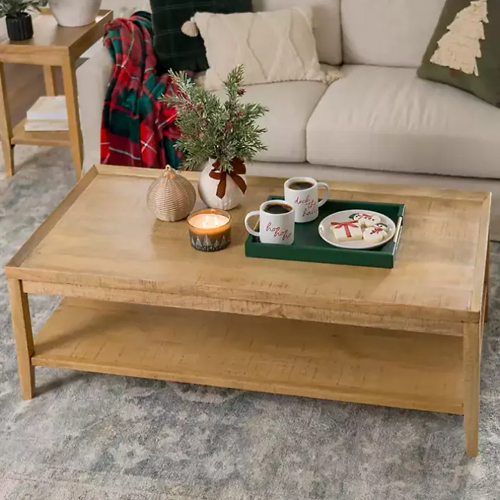 Natural Wood Hughes Coffee Table