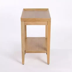 Natural Wood Hughes Side Table