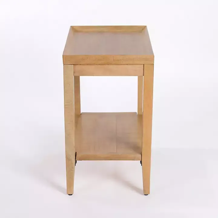 Natural Wood Hughes Side Table