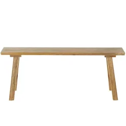 Natural Wood Narrow Rustic Bench