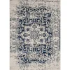 Navy and Cream Madison Distressed Area Rug, 5x7