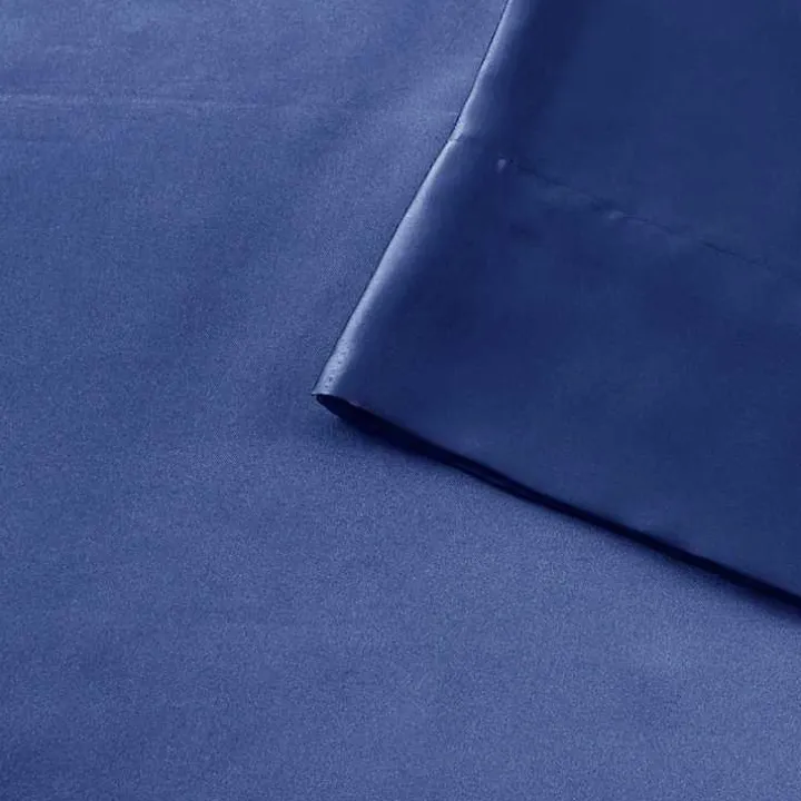 Navy Blue Satin 6-pc. Full Sheet Set