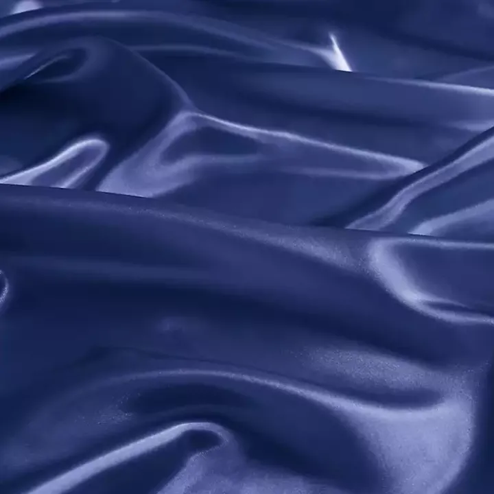 Navy Blue Satin 6-pc. Full Sheet Set