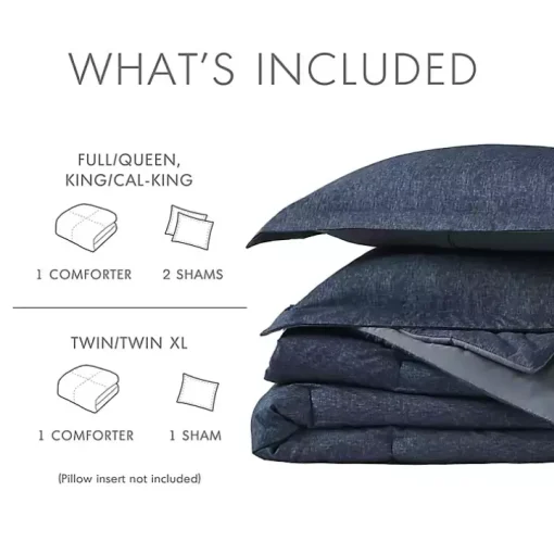 Navy Chambray 2-pc. Twin/Twin XL Comforter Set