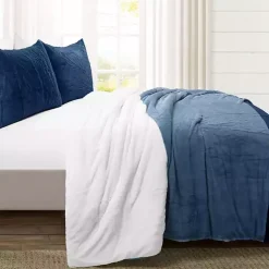 Navy Color Block 3-pc. King Comforter Set
