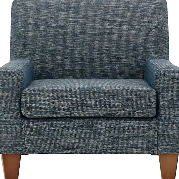 Navy Fynn Upholstered Accent Chair