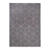 Navy Geometric Washable Area Rug, 5x7