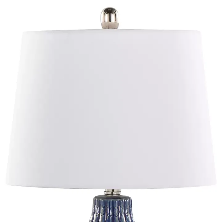 Navy Rockwell Table Lamps, Set of 2