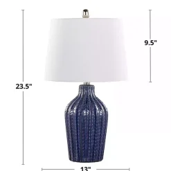 Navy Rockwell Table Lamps, Set of 2