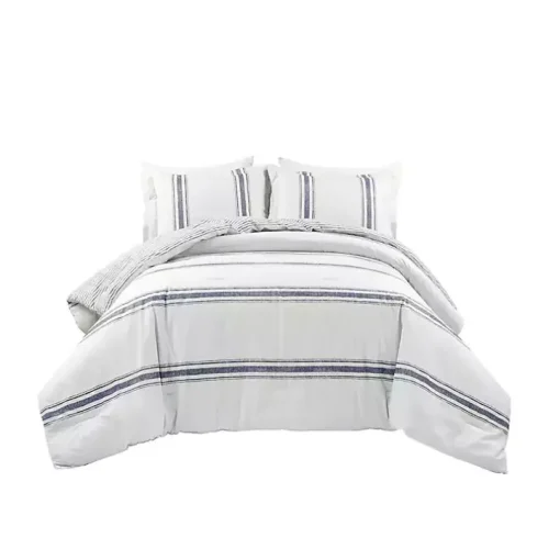 Navy Stripe 3-pc. Full/Queen Comforter Set