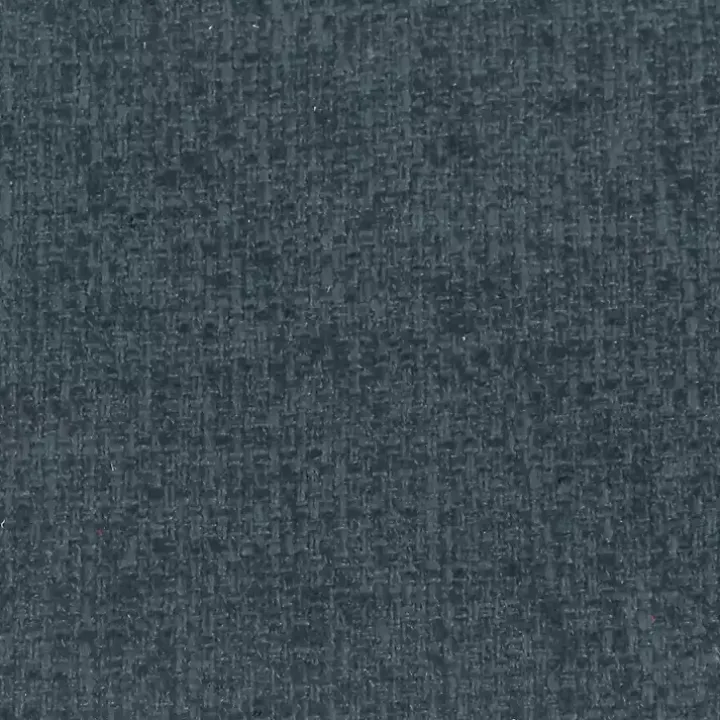 Navy Upholstered Round Storage Ottoman