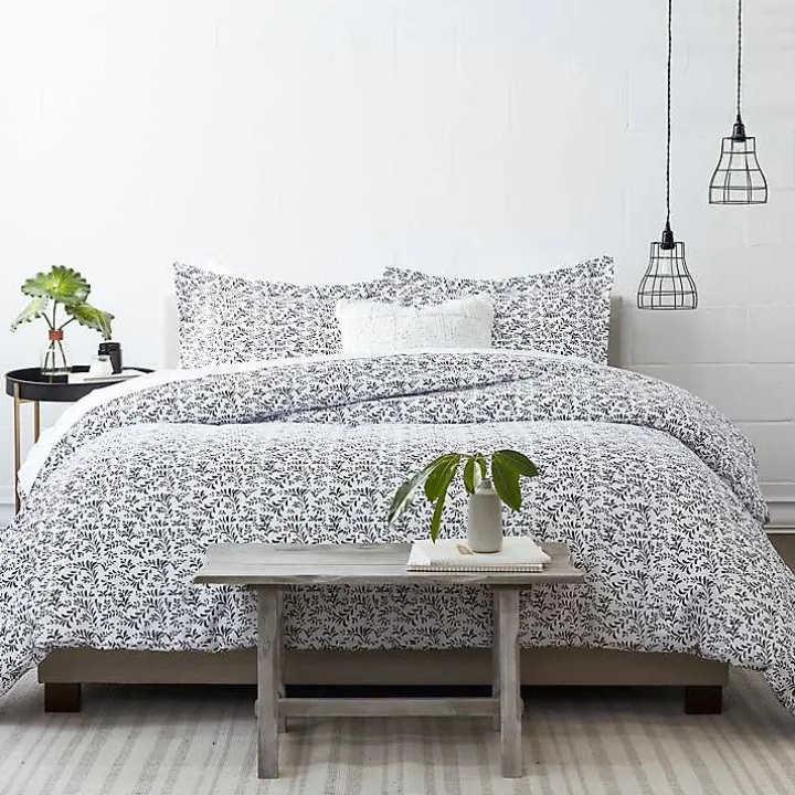 Navy Vines 3-pc. King Duvet Cover Set