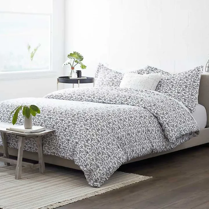 Navy Vines 3-pc. King Duvet Cover Set