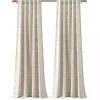 Neutral Clipped Stripe Curtain Panel Set, 84 in.