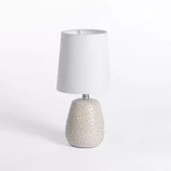Neutral Giraffe Pattern Mini Table Lamp