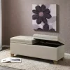 Neutral Split Seat Jackson Storage Bench