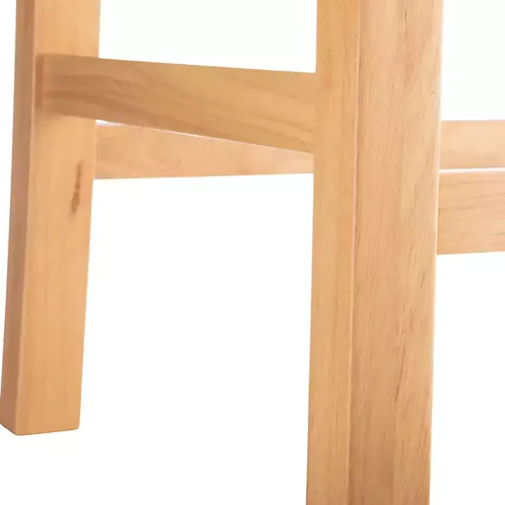 Newport Natural Wood and Rattan Counter Stool