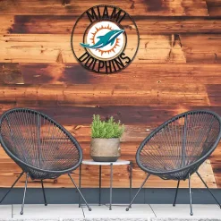 NFL Miami Dolphins Wrought Iron Wall Plaque