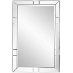 Notched Bevel Rectangle Wall Mirror