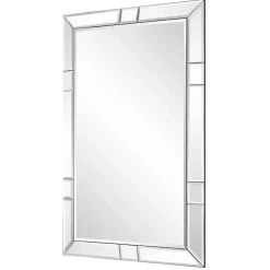 Notched Bevel Rectangle Wall Mirror