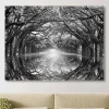 Oak Alley Reflection Giclee Canvas Art Print